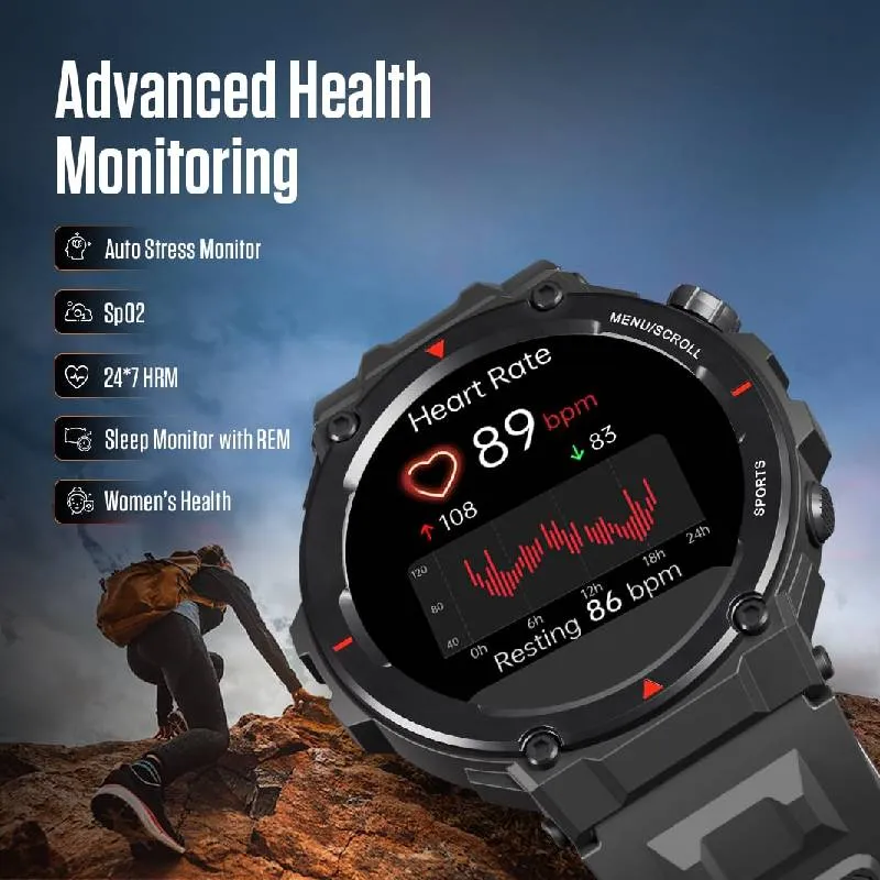 Fastrack Xtreme Pro Smart Watch - 1.43"AMOLED / Bluetooth / Black