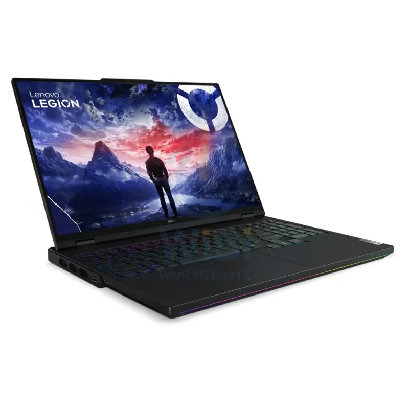 Lenovo Legion Pro 7 Gen 9 Gaming PC - 16.0" WQXGA / i9 / 32GB / 1TB (NVMe M.2 SSD) / RTX 4080 12GB VGA / DOS (Without OS) / 1YW / Arabic/English / Eclipse Black / 4 Switchable Keycaps and Easy Tool + Lenovo Legion Gaming Speed Mouse Pad M - Laptop