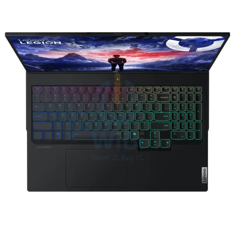 Lenovo Legion Pro 7 Gen 9 Gaming PC - 16.0" WQXGA / i9 / 32GB / 1TB (NVMe M.2 SSD) / RTX 4080 12GB VGA / DOS (Without OS) / 1YW / Arabic/English / Eclipse Black / 4 Switchable Keycaps and Easy Tool + Lenovo Legion Gaming Speed Mouse Pad M - Laptop
