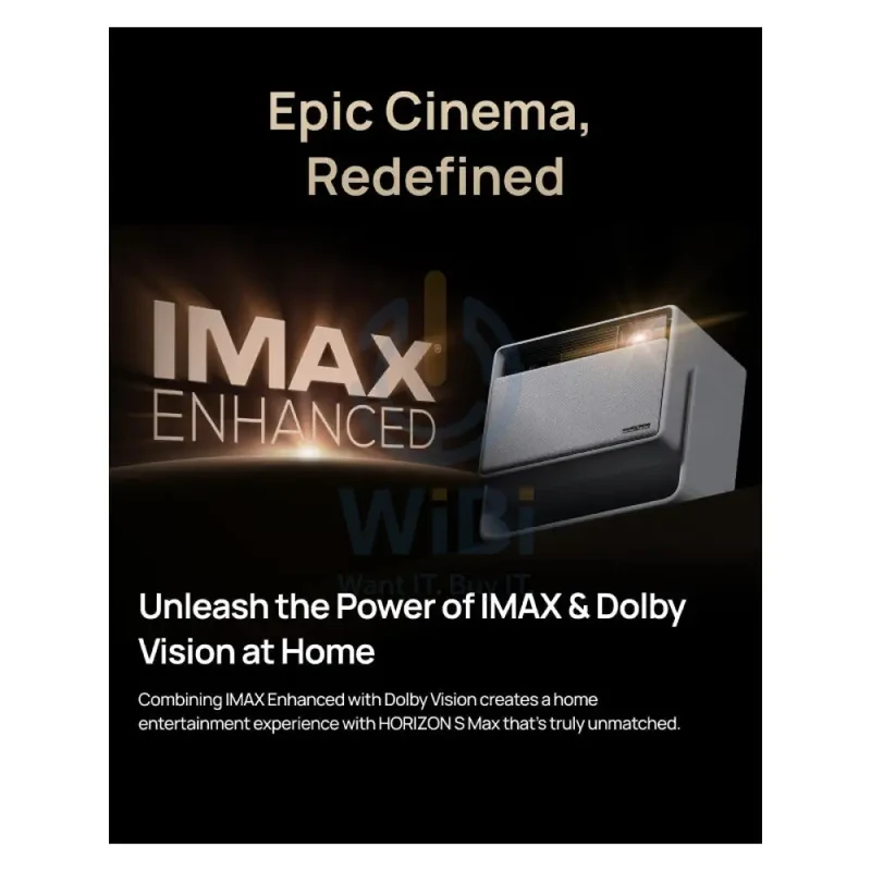 XGIMI HORIZON S Max Home Projector - DLP / 3100 ISO lumens / 2GB / 64GB