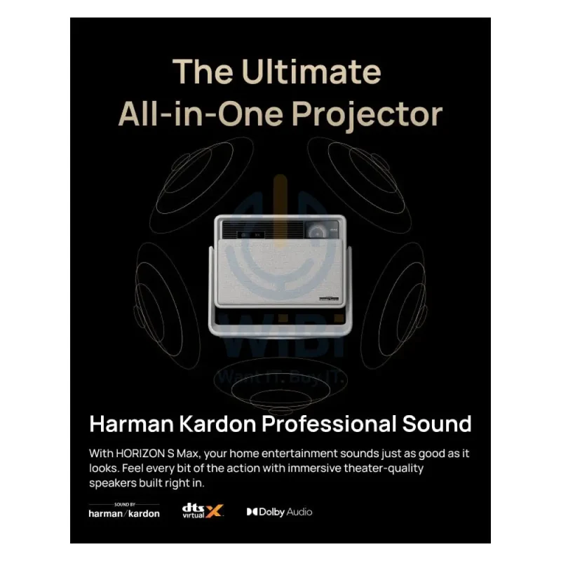 XGIMI HORIZON S Max Home Projector - DLP / 3100 ISO lumens / 2GB / 64GB