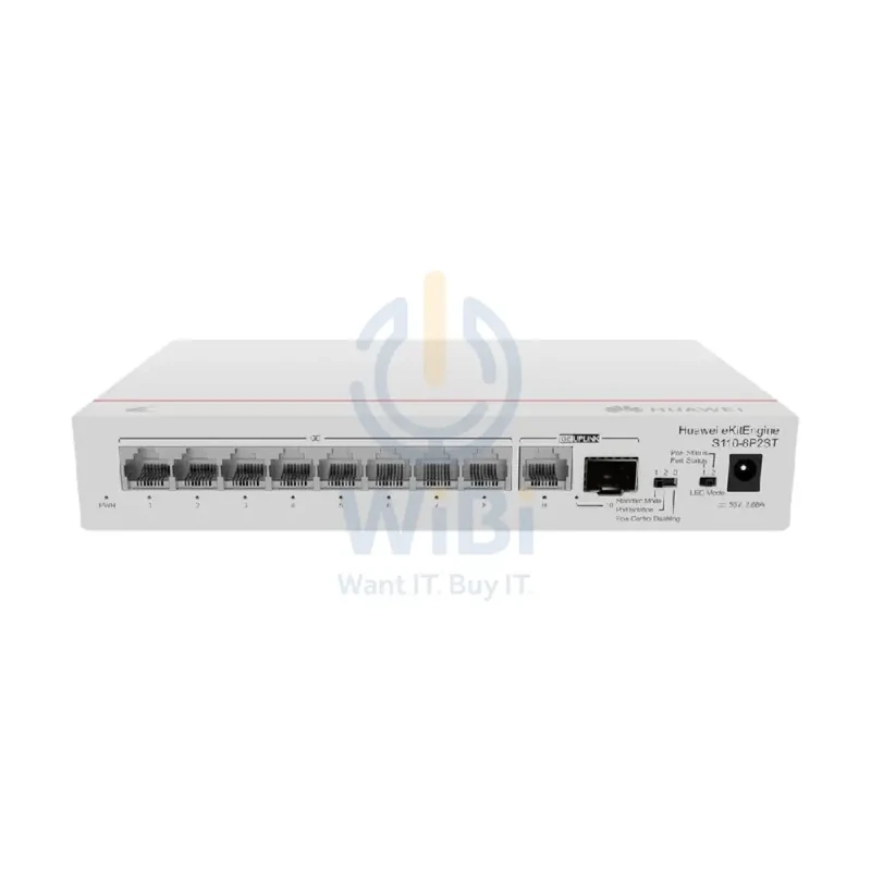 Huawei eKitEngine S110-8P2ST 8-Port Unmanaged Gigabit Ethernet - 8 Ports / 1x SFP / Unmanaged - Switch