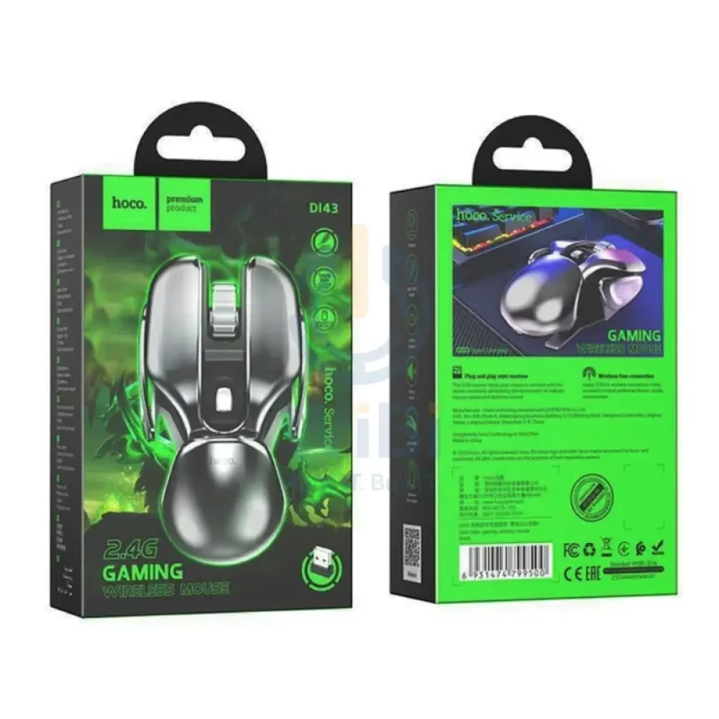 HOCO DI43 Robot 2.4G Gaming Wireless Mouse - 1600dpi / Black