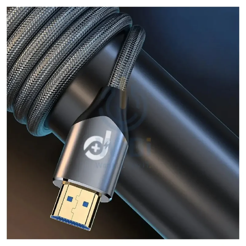 كابل PowerO+ فيجوال مجدول HDMI بدقة 4K - متران / رمادي