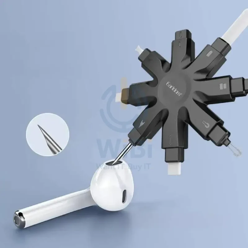 Earldom ET-T07 8-in-1 Multi-Function Cleaning Kit - Black