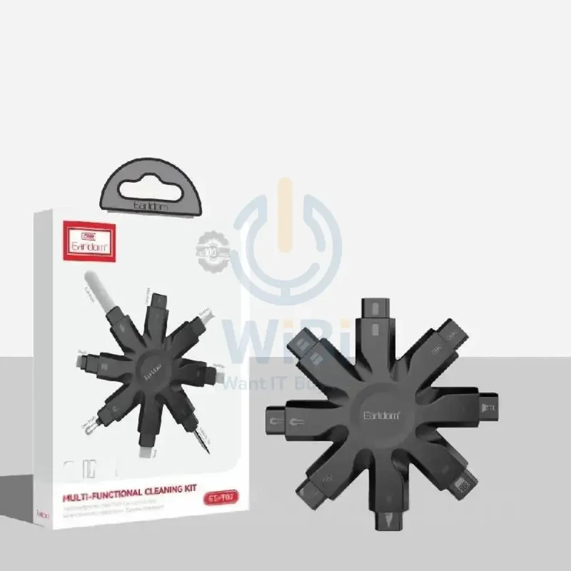 Earldom ET-T07 8-in-1 Multi-Function Cleaning Kit - Black