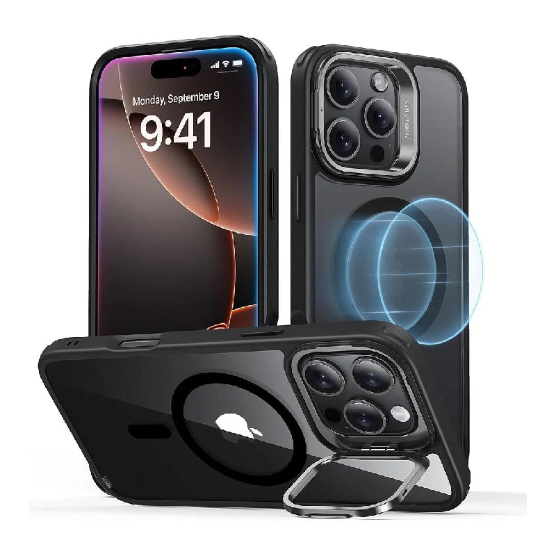 ESR Classic Hybrid Case with Stash Stand (HaloLock) - Apple iPhone 16 Pro Max / Frosted Black