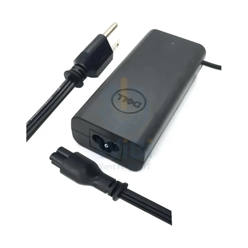 Dell 02WDR5 AC Adapter with Power Cord Cable - 65W / USB-C / Black
