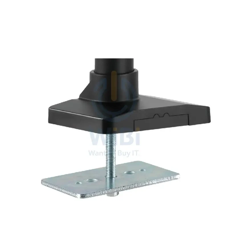 GameOn GO-2083 Pole-Mounted Aluminum Heavy-Duty Spring-Assisted Single Monitor Arm - Black