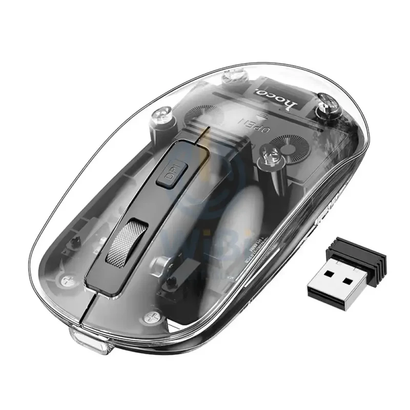 HOCO GM29 Dual-Mode Silent Wireless Mouse - 1600dpi / Black