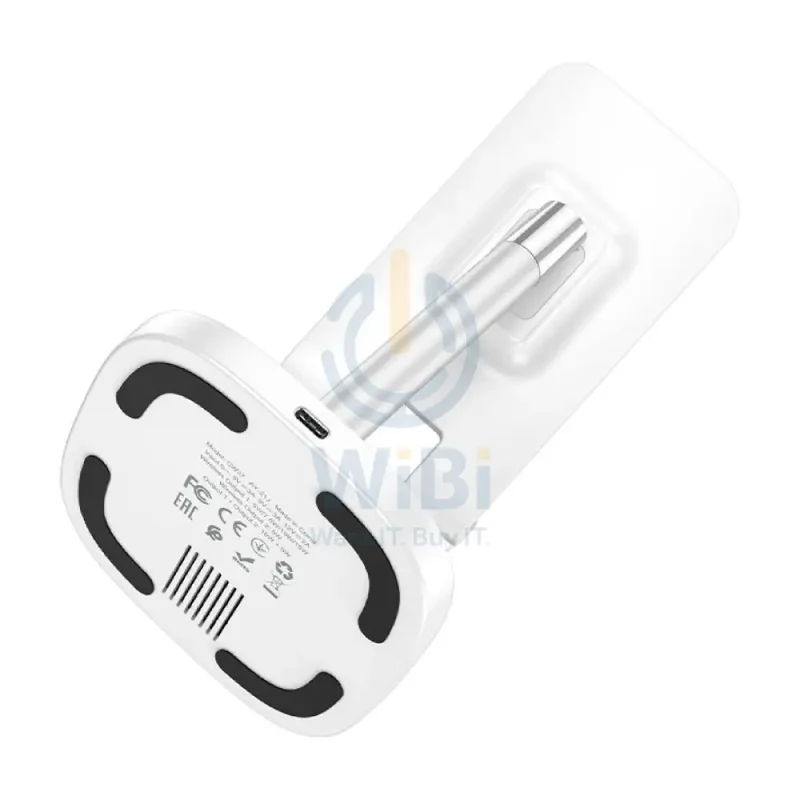 HOCO CW37 2-in-1 Tabletop Wireless Charging Holder - 15W / White