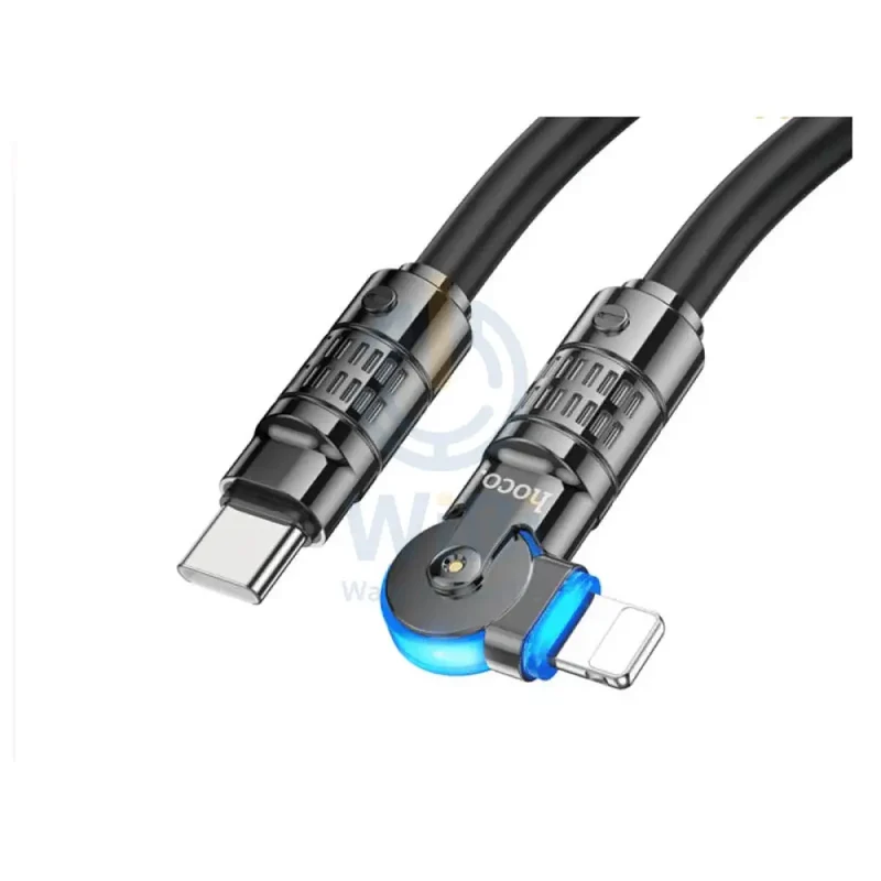 Hoco U118 Fast Charging Data Cable - Type-C / Lightning / 27W / 1.2 Meter / Black