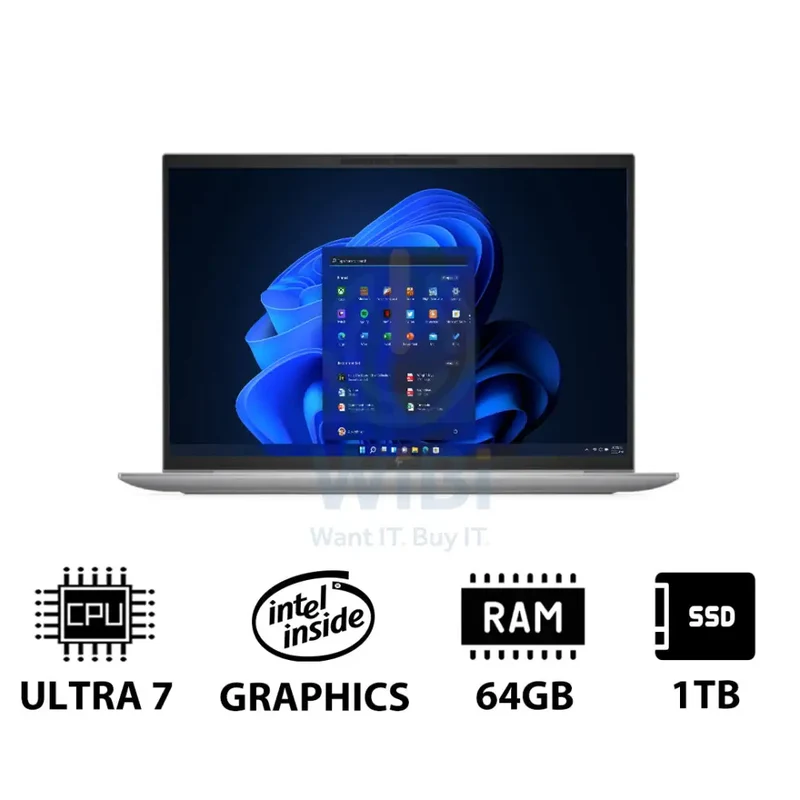 HP ZBook Firefly 14 G11 - 14.0" WUXGA / Ultra 7 155U / 64GB / 1TB (NVMe M.2 SSD) / Win 11 Pro / 1YW - Laptop
