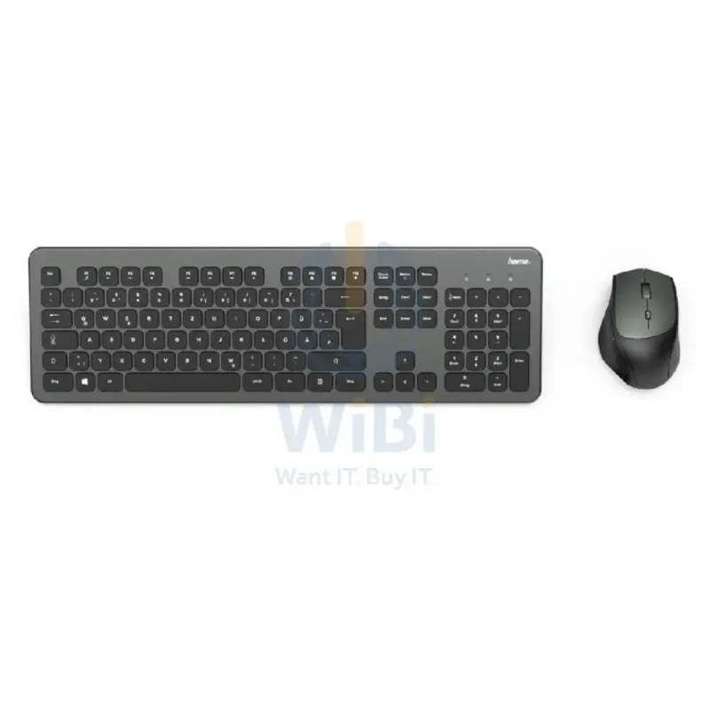 Hama KMW-700 Wireless Keyboard and Mouse - Wireless / Black