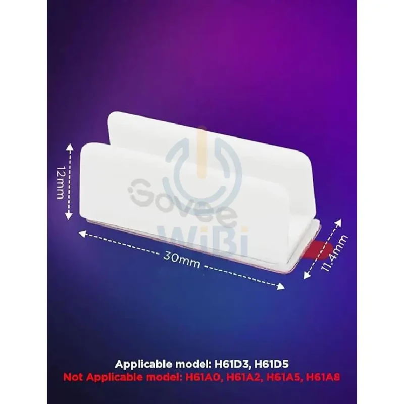 Govee Neon Rope Light 2 Bracket - White (20 pcs in One Pack)