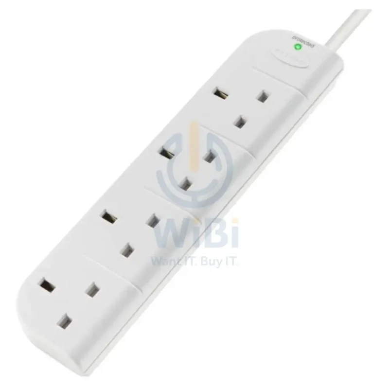 Belkin 4 Way Surge Protection Strip - 1 Meter / White