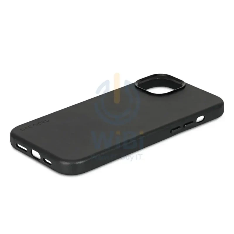 Decoded iPhone 15 Pro Max Leather Backcover Magsafe Case - Black