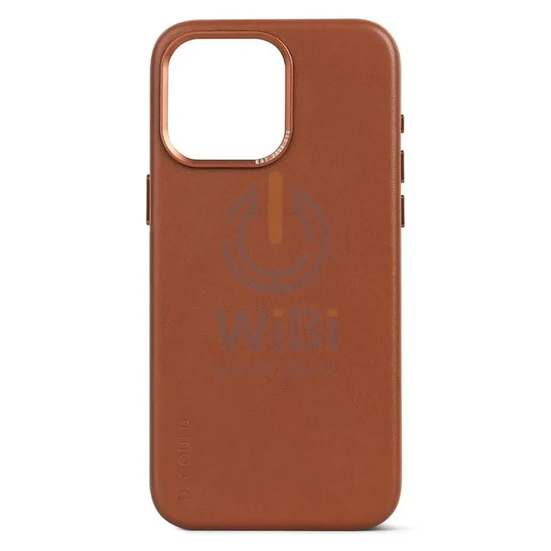 Decoded iPhone 15 Pro Leather Backcover Magsafe Case - Tan