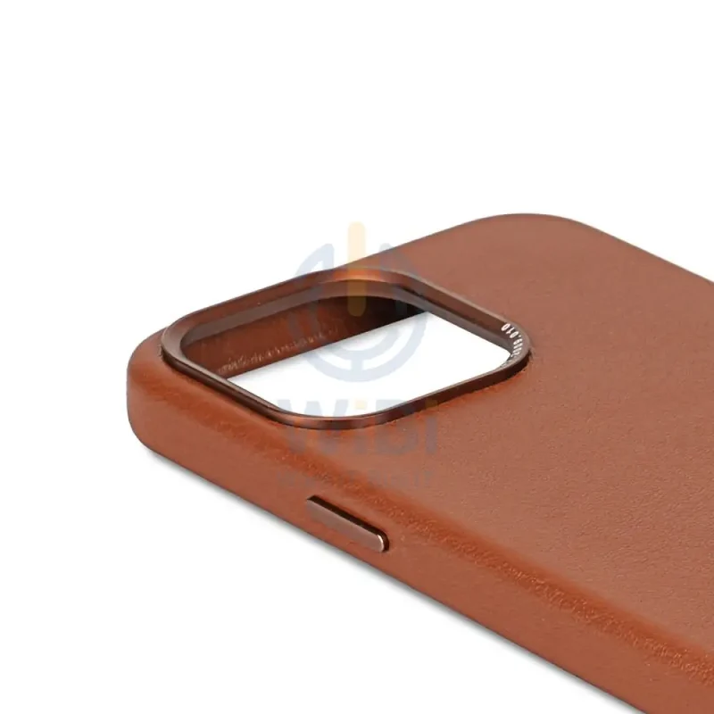 Decoded iPhone 15 Pro Leather Backcover Magsafe Case - Tan