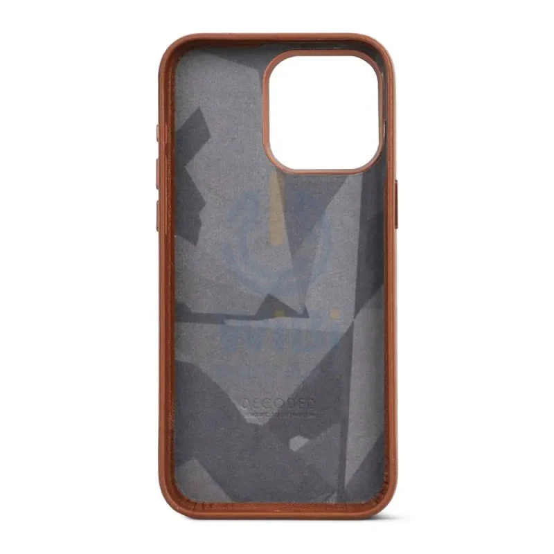 Decoded iPhone 15 Pro Leather Backcover Magsafe Case - Tan