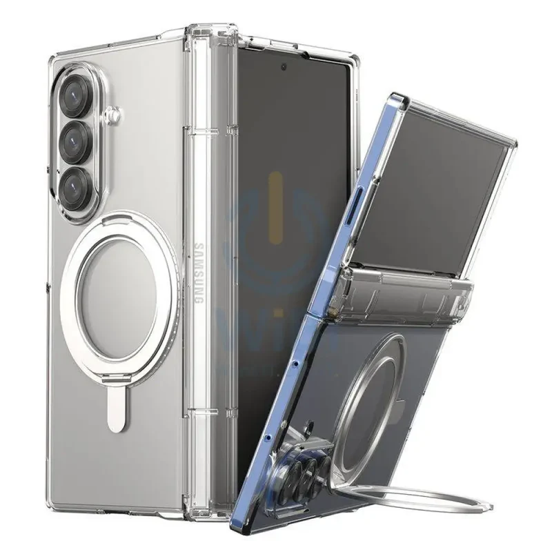 Araree Nukin 360 Magsafe Stand With Hinge Protection Case - Samsung Galaxy Z Fold 7 / Clear
