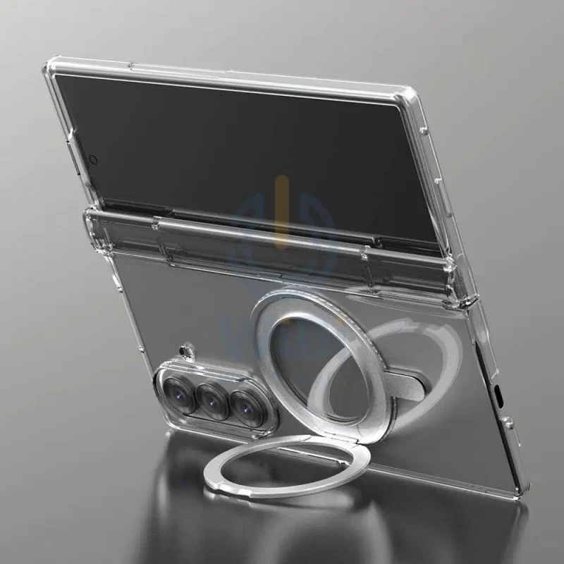 Araree Nukin 360 Magsafe Stand With Hinge Protection Case - Samsung Galaxy Z Fold 7 / Clear