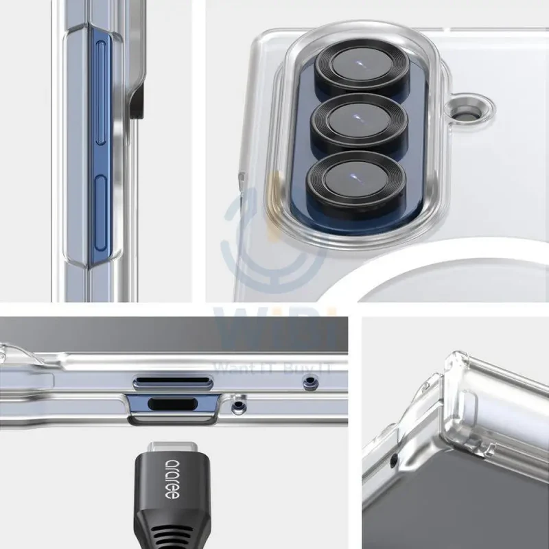 Araree Nukin 360 Magsafe With Hinge Protection Case - Samsung Galaxy Z Fold 7 / Clear
