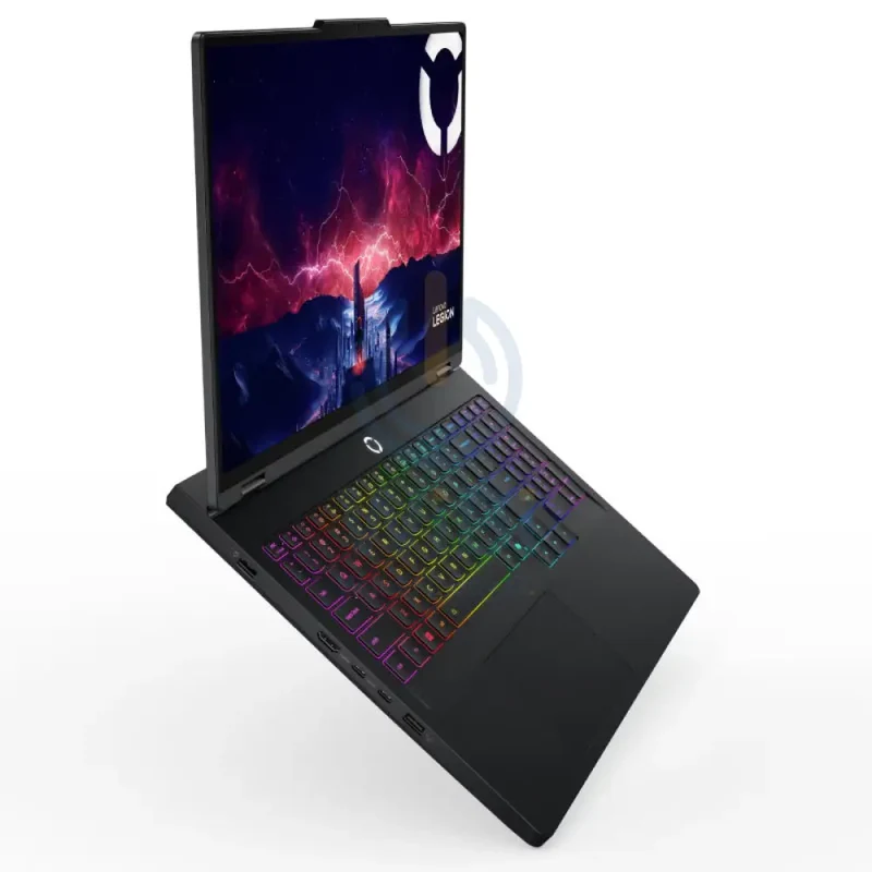 Lenovo Legion Pro 5 Gen 10 AI Gaming PC - 16" WQXGA (2560x1600) IPS / AMD Ryzen 9 8945HX / 32GB / 1TB (NVMe M.2 SSD) / NVIDIA RTX 5060 8GB GDDR7 2497MHz, TGP 115W, 572 AI TOPS / DOS (Without OS) / 1YW / Arabic/English / Eclipse Black - Laptop