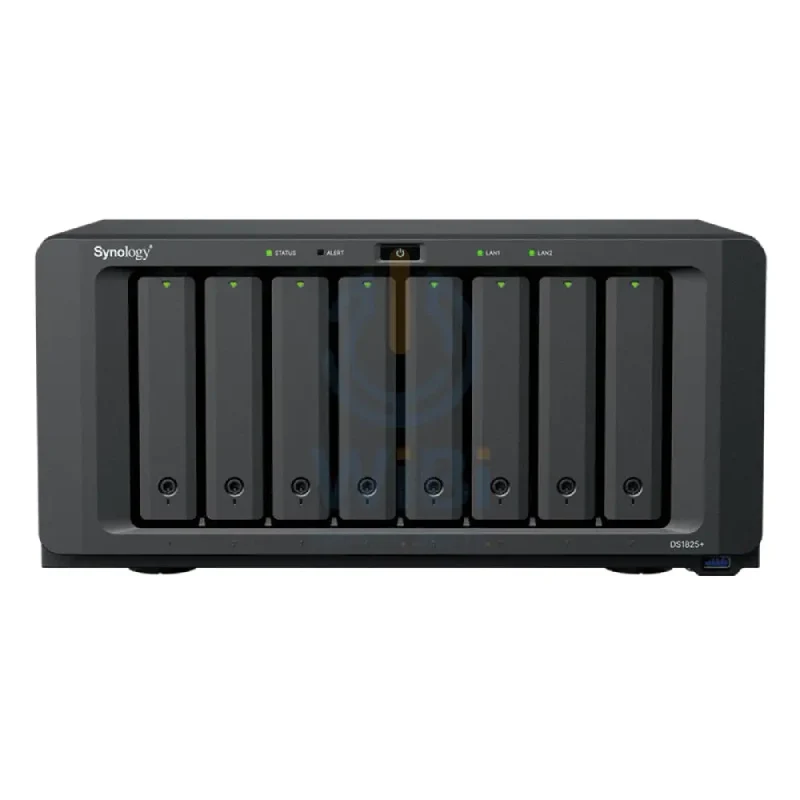 وحدة تخزين شبكية سينولوجي ديسك ستيشن DS1825+ - SATA / M.2 NVMe / 8 فتحات / يو إس بي / LAN / PCIe / مكتبي