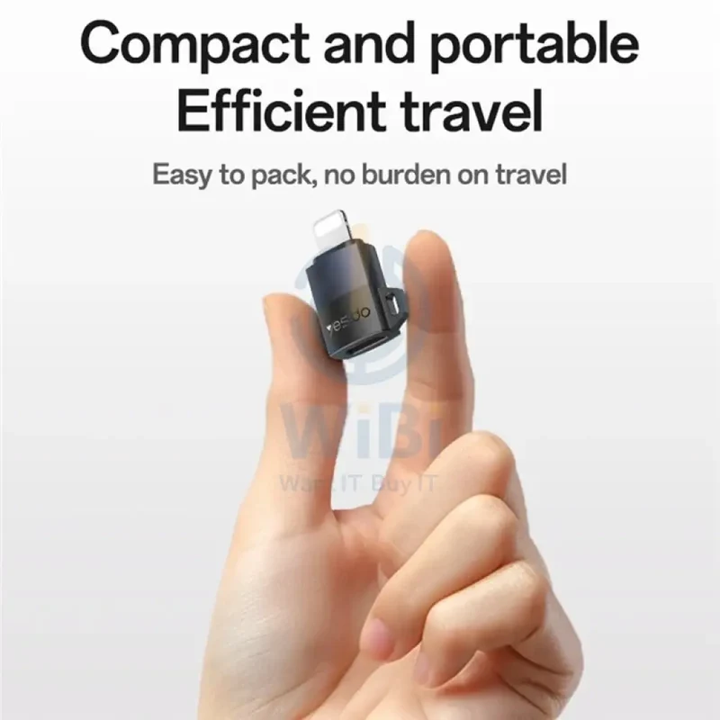Yesido GS27 USB-C Charging Adapter - Lightning / Black
