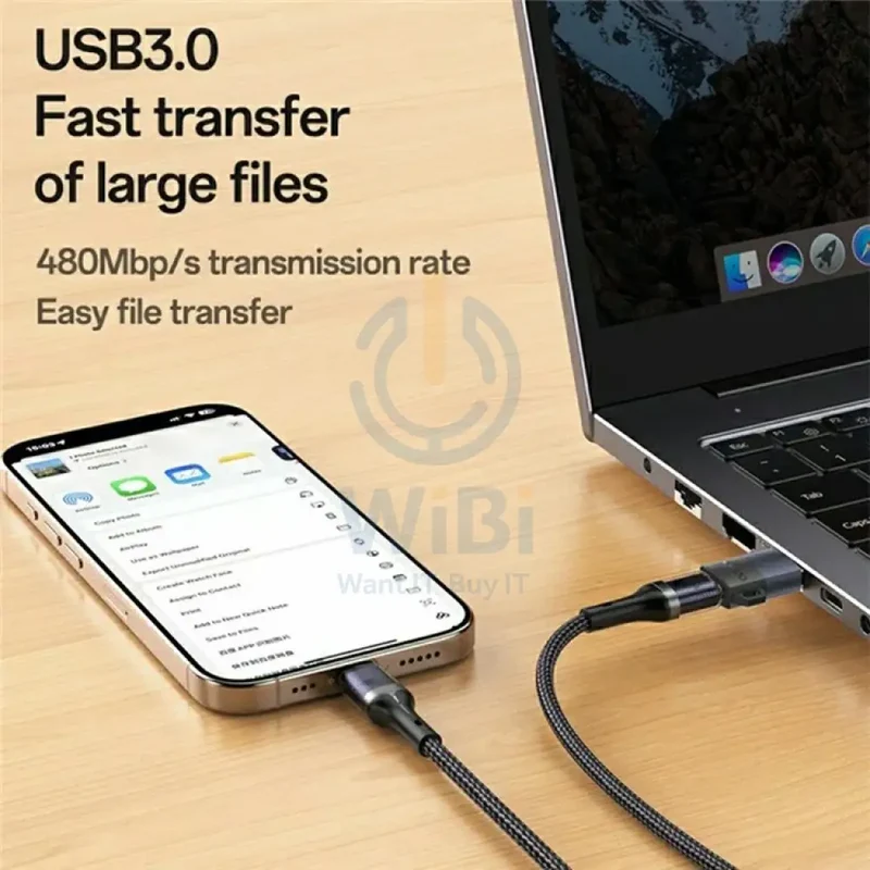 Yesido GS34 USB-C Charging Adapter - Up to 480Mbps / USB-A / Black