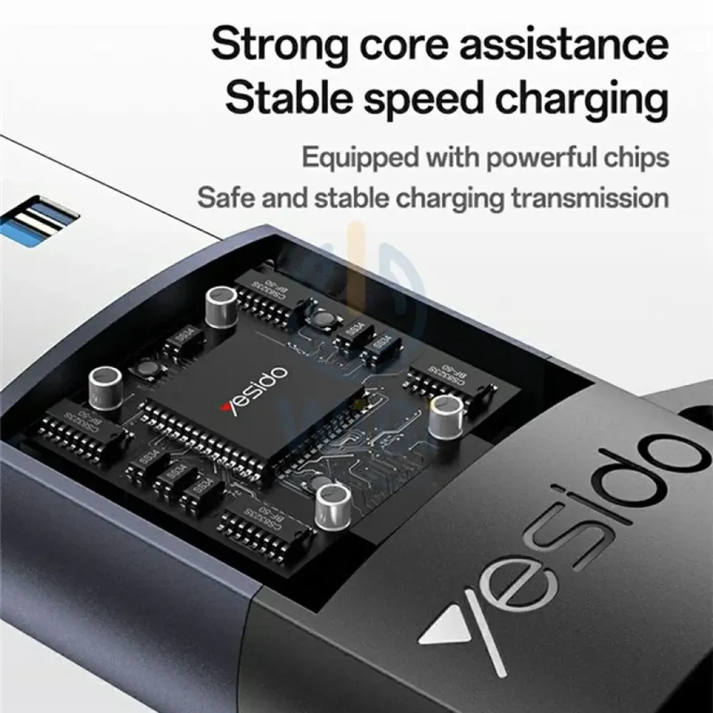 Yesido GS34 USB-C Charging Adapter - Up to 480Mbps / USB-A / Black
