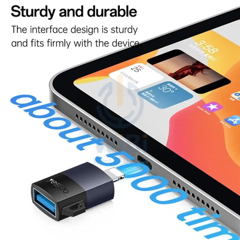 Yesido GS32 USB OTG Adapter - Up to 480Mbps / Lightning / Black