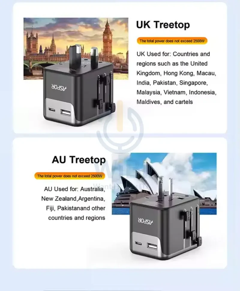شاحن أسبور A891 بقدرة 12 واط سريع PD - 12 واط / أسود