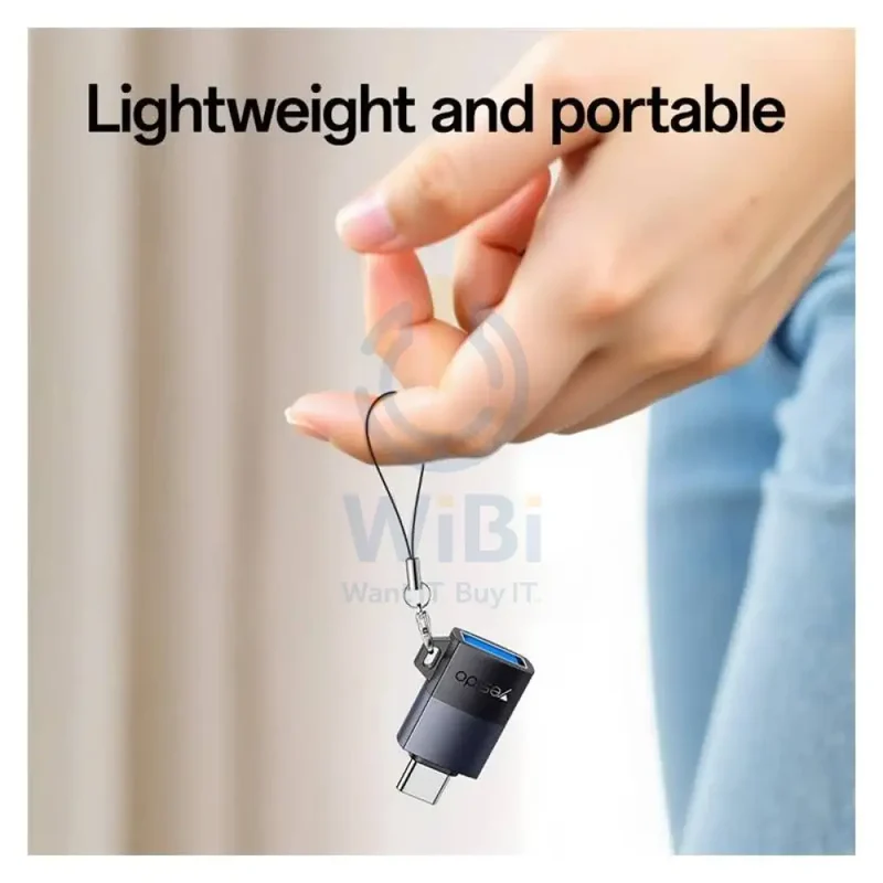 Yesido GS31 USB OTG Adapter - 18W / Type-C / Black