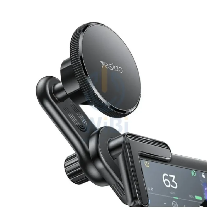 Yesido C213 360 Snap-on Magnet(6 pcs) Car Phone Holder - Black