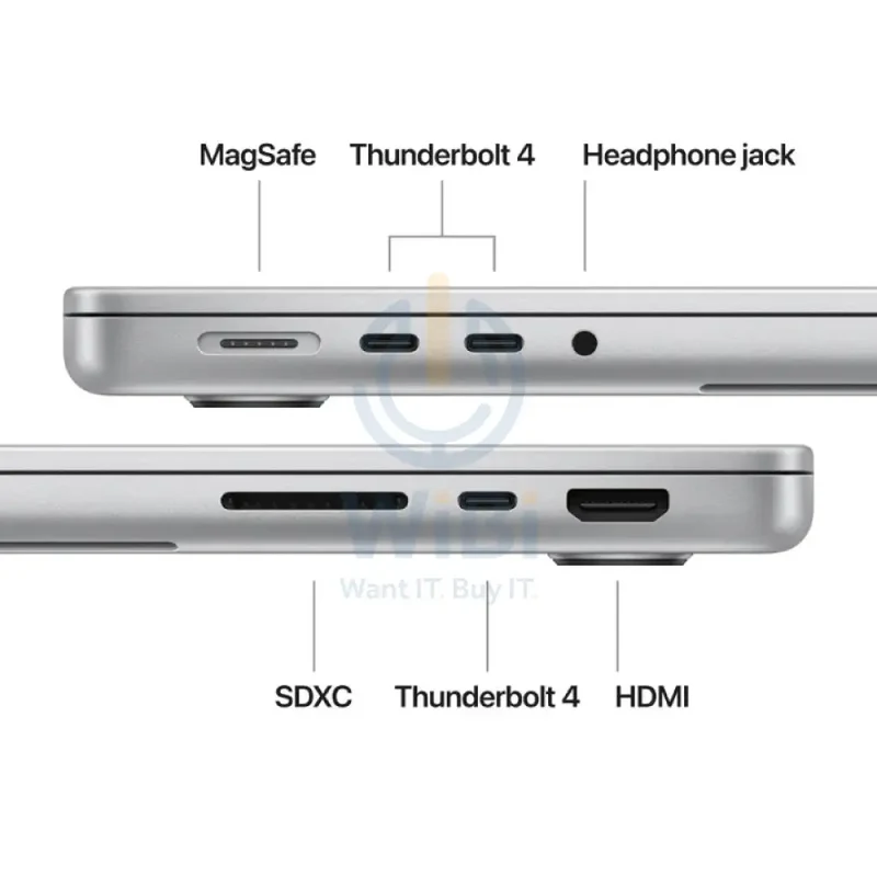 Apple MacBook Pro - 14.2" / M4 / 10-Core CPU / 10-Core GPU / 16GB RAM / 1TB SSD / Arb/Eng / Silver / 1YW