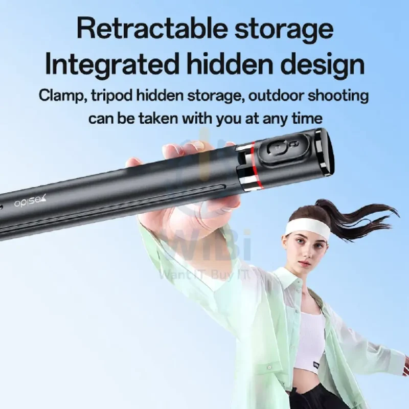 Yesido SF30 Tripod Selfie Stick - Bluetooth / Black
