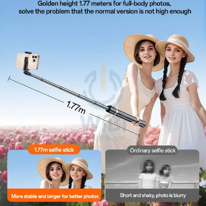 Yesido SF30 Tripod Selfie Stick - Bluetooth / Black