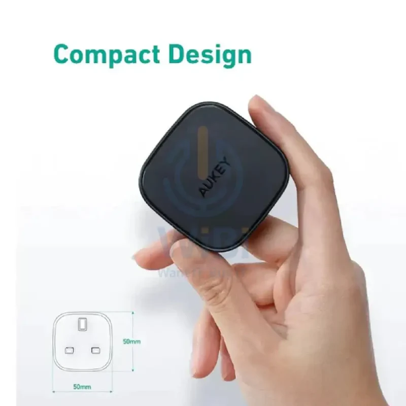 AUKEY On The Go Bundle (Wall Charger+ Power Bank + Braided Cable) - 20W / 10,000mAh / 1.2 Meter / Black
