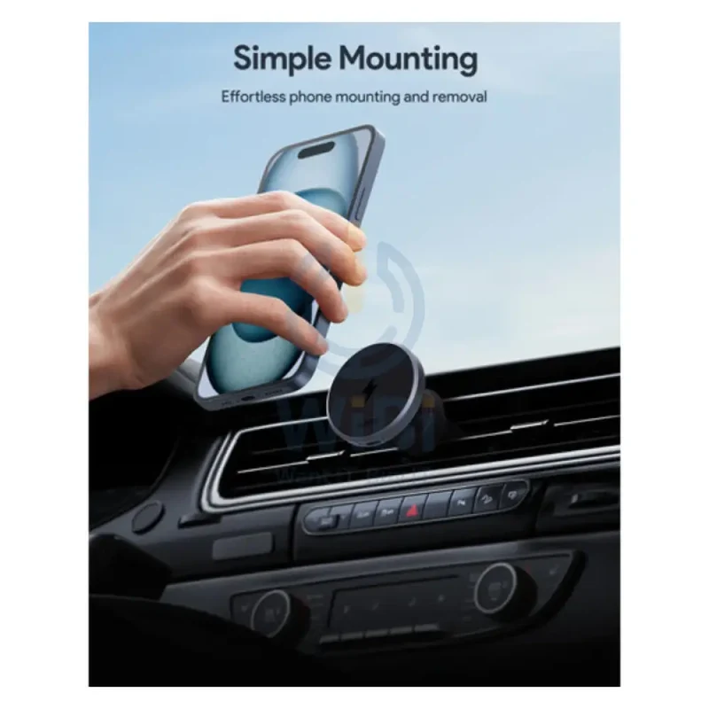 AUKEY Qi2 Wireless Car Vent Charging Mount Holder - 15W / Black