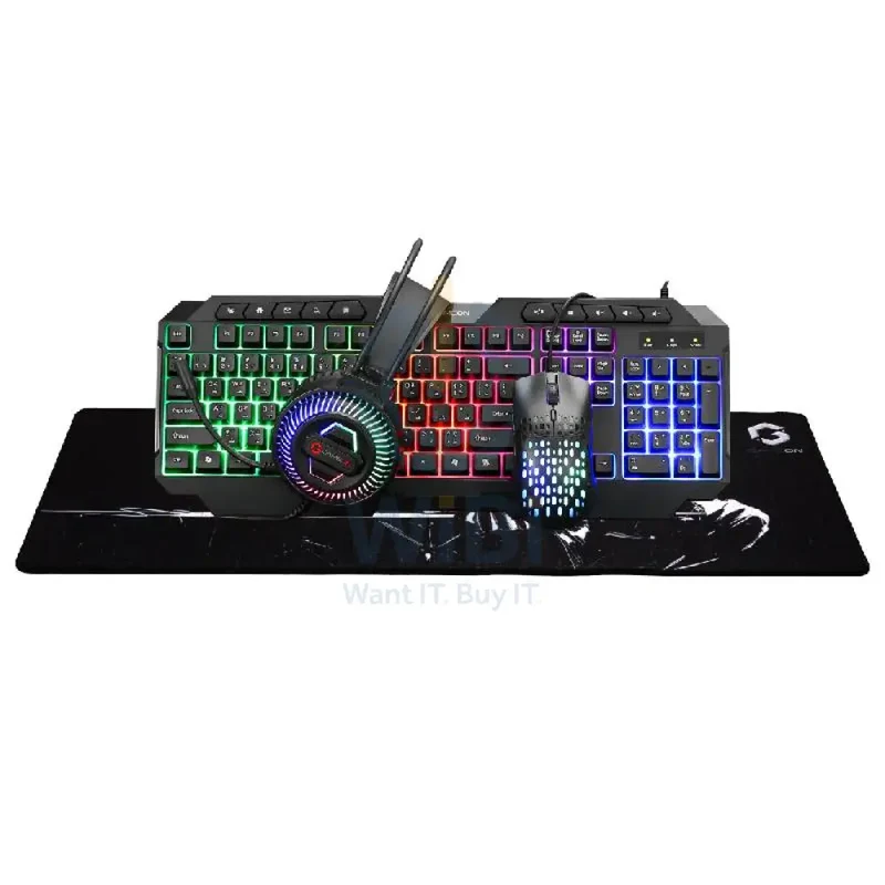 GameOn CYPHER XL All-In-One Gaming Bundle (Keyboard, Headset, Mouse & Mousepad)