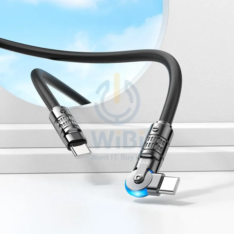 Hoco U118 Triumph Charging Data Cable - Type-C / 60W / 1.2 Meter / Black