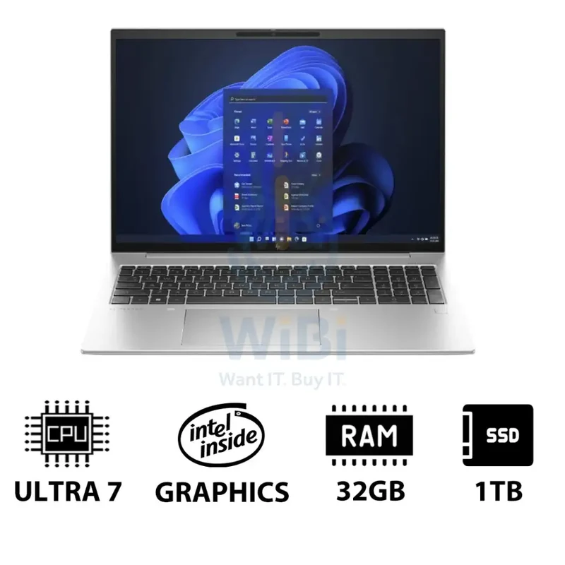 HP EliteBook 860 G11 - 16.0" WUXGA / Ultra 7 155H / 32GB / 1TB (NVMe M.2 SSD) / Win 11 Pro / 1YW - Laptop