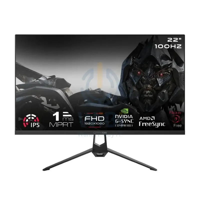 GameOn Gaming Monitor - 22" FHD / 1ms / 100Hz / HDMI 2.1 / VGA / DislayPort - Monitor