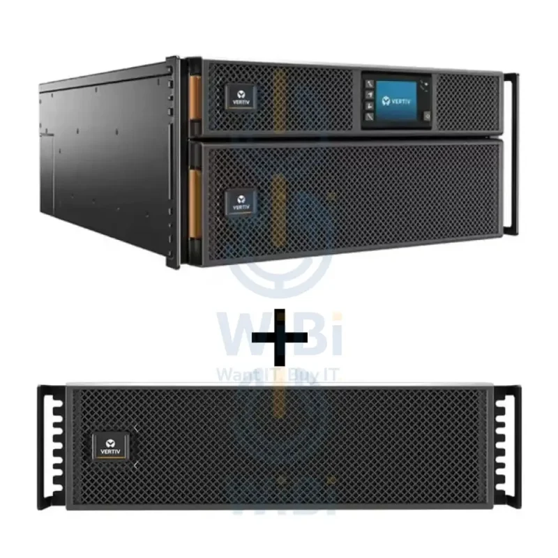 VERTIV Liebert GXT5-6000IRT5UXLN - 6000Watts / 6000VA / Rack(5U) / UPS / 3YW + VERTIV Liebert GXT5-EBC192VRT3U External Battery Cabinet - Up to 10000VA - Bundle Offer