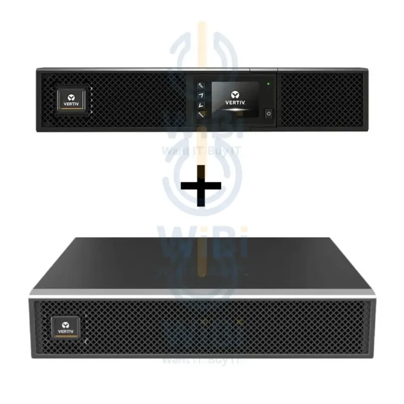 VERTIV Liebert GXT5-3000IRT2UXL - 3000Watts / 3000VA / Rack(2U) - UPS + VERTIV Liebert GXT5 External Battery Cabinet - 3000VA / 3YW - Bundle Offer