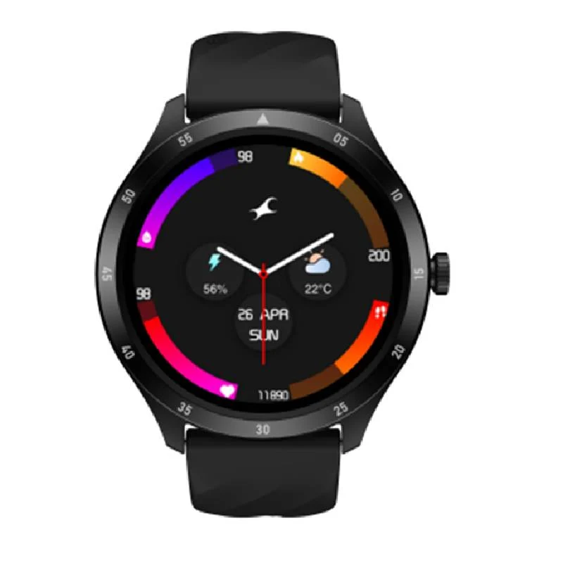 Fastrack Jupiter Flex Watch - 1.38" / Black