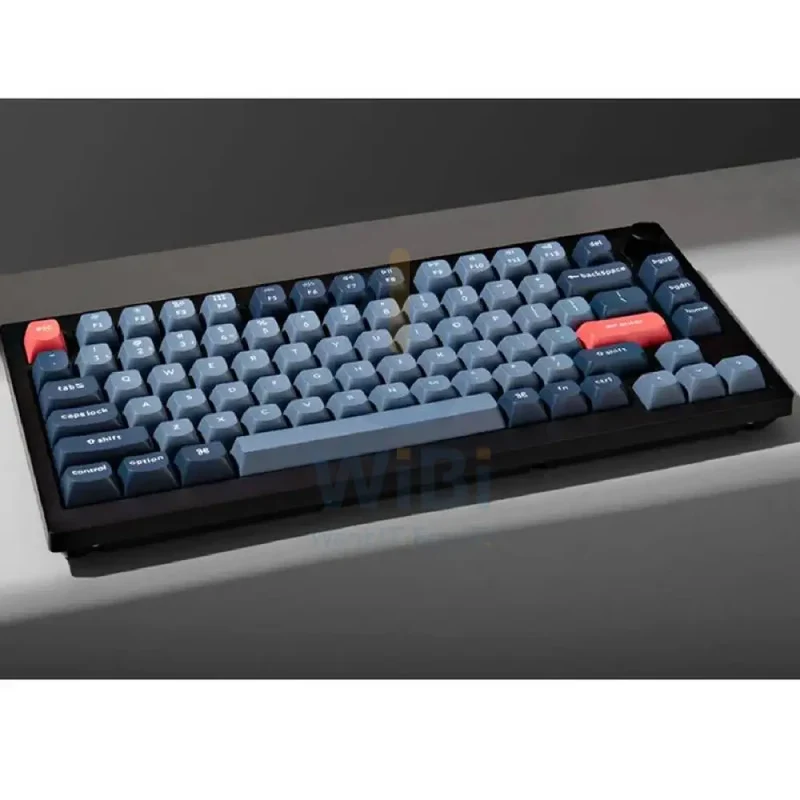 لوحة مفاتيح ميكانيكية كيكرون V1 ماكس بحجم 75% ومفاتيح قابلة للتبديل - لاسلكية / RGB / إنجليزية/عربية / أسود