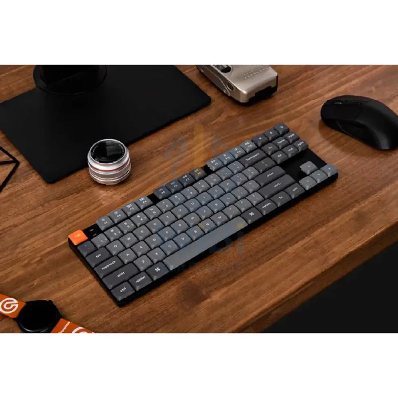 لوحة مفاتيح ألعاب ميكانيكية كيكرون K1 ماكس TKL بنسبة 80% مع سويتش قابل للتبديل - RGB / إنجليزي/عربي / أسود